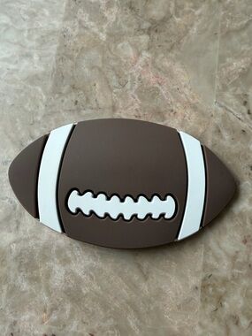 football charm for Bogg bags or other tote bag